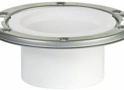 Discount ❤️ Sioux Chief PushTite™ Open Closet Flange Stainless Steel Swivel Ring 3" Hub/Inside 4", Flush To Floor 💯