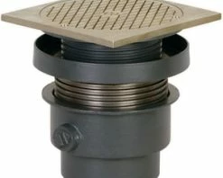 Brand new ⭐ Sioux Chief 4 in. No Hub Ductile Iron Cleanout Assembly with 6-5/8 in. Square Nickel Bronze Ring and Cover ✔️