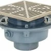 Best deal 🎁 Sioux Chief 3 in. No Hub Cast Iron Floor Drain with7 in. Square Nickel Bronze Grate 💯 -Cheap Sioux Chief Store Query 859