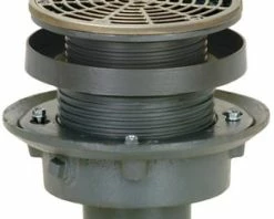 Best reviews of 🥰 Sioux Chief FinishLine™ 833 Series 2 in. No Hub Cast Iron Floor Drain Assembly with 6-1/2 in. Round Nickel Bronze Grate 👍