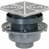 Best reviews of ⌛ Sioux Chief FinishLine™ 833 Series 2 in. No Hub Cast Iron Floor Drain Assembly with 7 in. Square 304 Stainless Steel Grate and Ring and Strainer 🔔 -Cheap Sioux Chief Store Query 904
