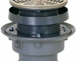 Cheapest 😉 Sioux Chief FinishLine™ 833 Series 2 in. Push Joint Cast Iron Floor Drain Assembly with 6-1/2 in. Round Nickel Bronze Grate ❤️